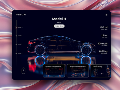 Tesla Landing Page Concept