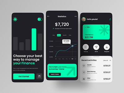 Finance app UI