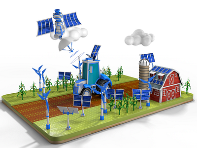 Eco Country 3D Illustration