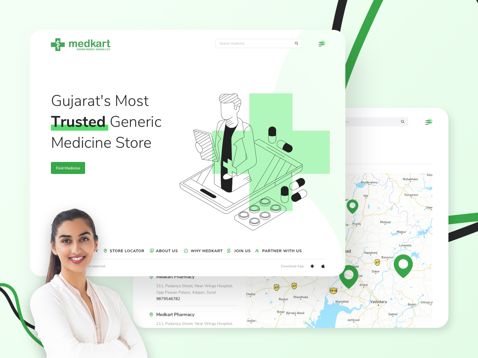 Medkart Pharmacy site by Darshan UI/UX Designer on Dribbble
