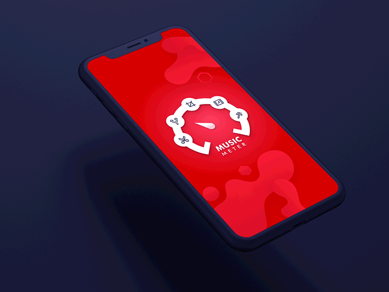 Music Meter App app design ui design