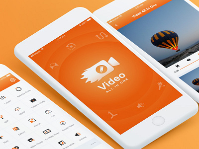 Video All In One App app design appicon graphics mobile app sketch ui