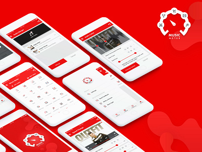 Music Meter app design appicon graphics mobile app ui