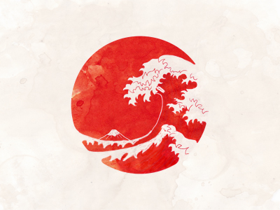 Waves On Japan By Ronen Bekerman On Dribbble