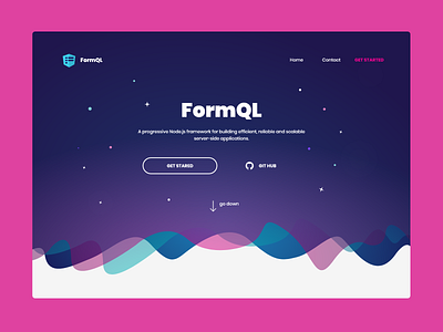 FormQL.com agency colourful company design form form ql framework landing landing page page product website