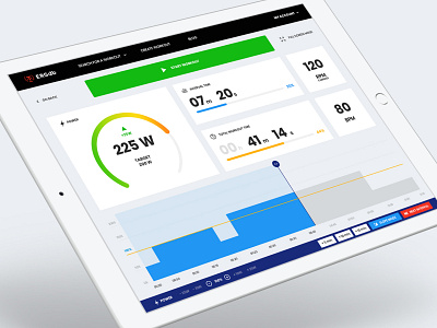 ERGdb.org - training web-app 🚲 chart counter dashboard dashboard app dashboard template fitness fitness app panel power speed sport timer trainer training ui ux web app website workout