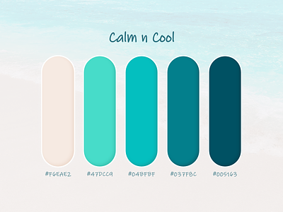Calm n Cool | Color Palette | Weekly Warm-up