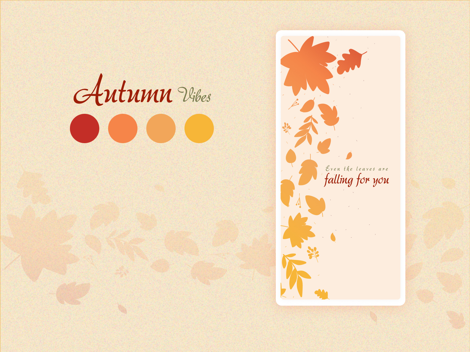 Autumn Vibes | Mobile Wallpaper | Weekly Warmup by Sowmya Raghunathan