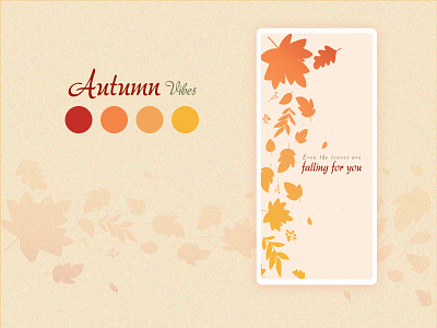 Autumn Vibes | Mobile Wallpaper | Weekly Warmup autumn branding design illustration mobile wallpaper ui vector