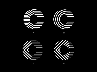 C versions abstract branding design geometry line logo mark pattern simple type typography