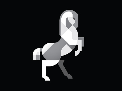 Geometric Horse abstract animal geometry horse illustration mark