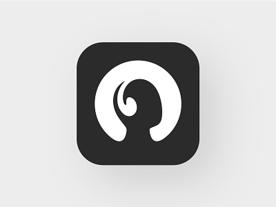 Headphones Logo For Music App app headphones icon listen logo mark minimal music negative simple space