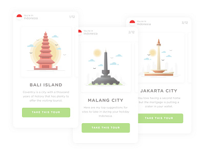 MyTour App | Choose City Concept app design city gradient green illustration onboarding ui ux walkthrough