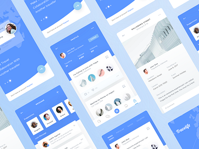 Exploration | Travelife #2 app blue clean exploration ios travel user interface
