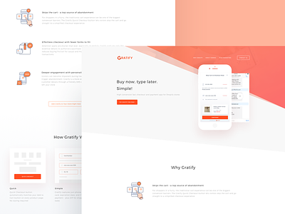 Landing page for Gratify