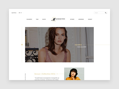 Website Redesign clean fashion minimal redesign user interface website