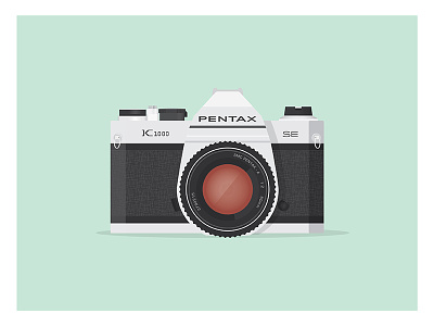 Pentax camera film illustration pentax