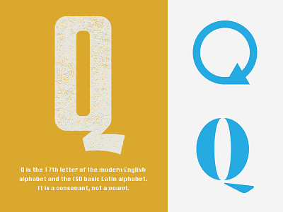 Q - not a vowel capital exploration form letter q shapes text type