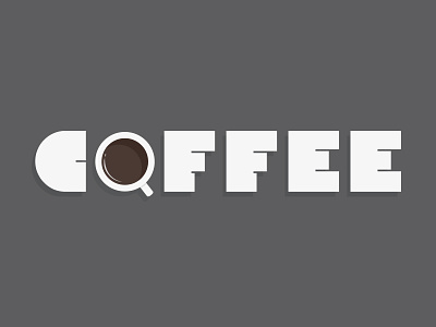 Coffee coffee illustration text type