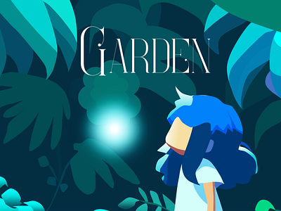 The Garden design digitalart forest garden illustration powerpoint