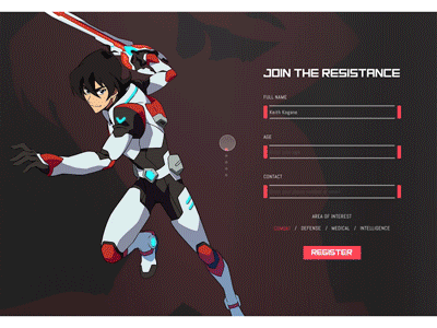 Daily UI #1 - Sign Up (Voltron) daily ui dailyui principle prototype sign up sign up page ui voltron