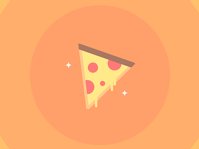 Pizza fast food flat food illustration pizza