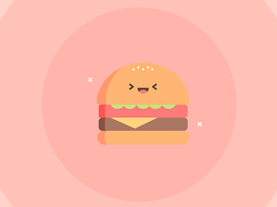 Burger burger fast food flat food hamburger illustration