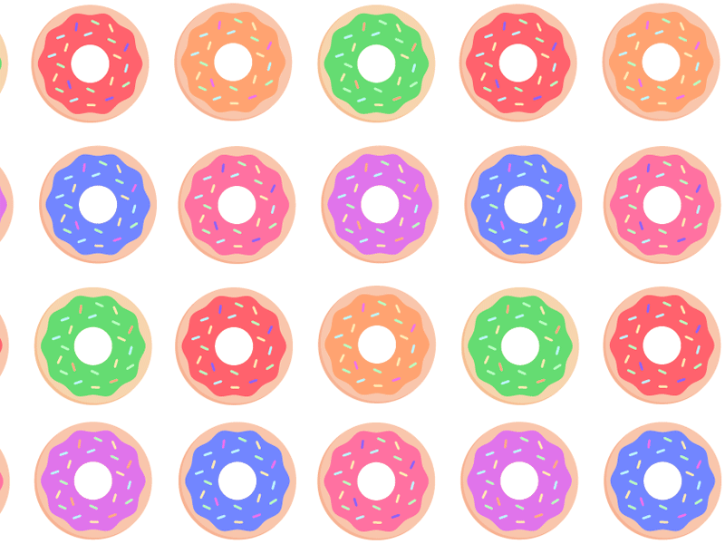 Donuts animation donuts flat food gif