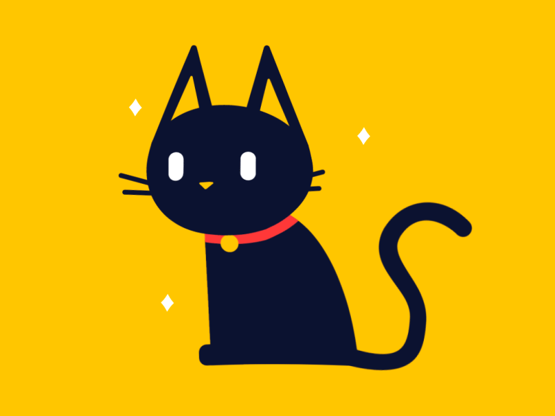 A Good Kitty animation cats cute flat gif illustration joysticks n sliders vector