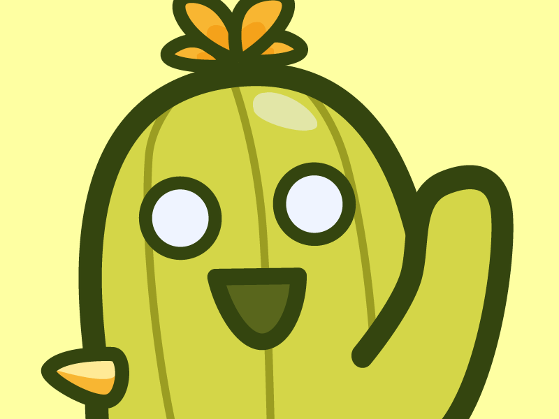 Cactus Discord Emoji animation cactus discord emoji emote gif illustration loop maplestory succulent