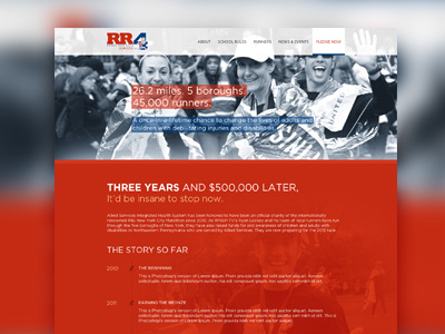 Ryan's Run 4 Microsite