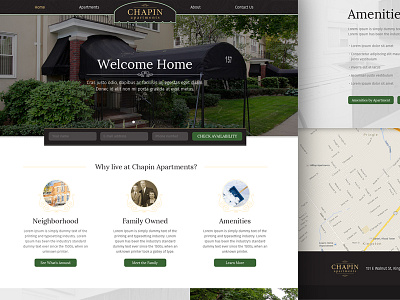 Chapin Apartments apartments homepage responsive web design website