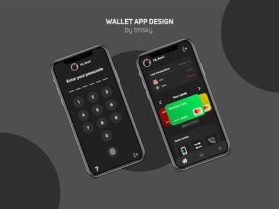 Wallet Mobile App Design app design iphone minimal ui wallet