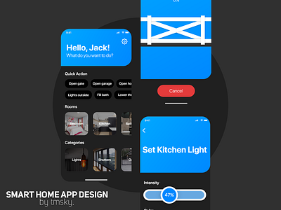 Smart Home Mobile App Design app design home iphone minimal smart smarthome ui
