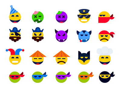 Emoticons. Stickerpack for mountpic messenger