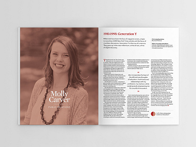 Generation Y Layout design layout magazine photo print