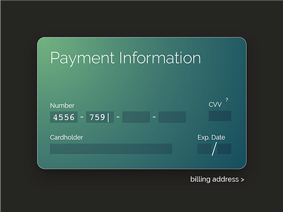 Daily UI - Credit Card Checkout