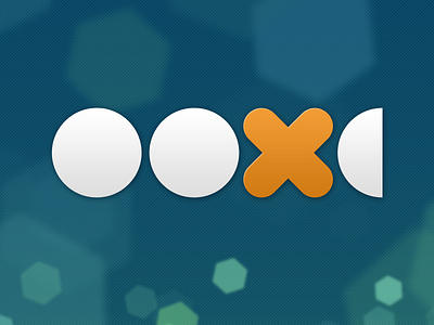 OOXE logo circles logo particles