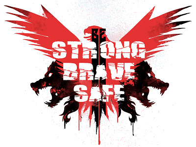 Grungy stuff angry black drips eagle grunge hydro74 krav krav maga red vector wolf wolves