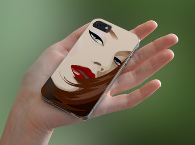 Vector illustration of a girl’s face for iPhone case girl illustration illustration iphone case vector vector art vector illustration woman face woman illustration