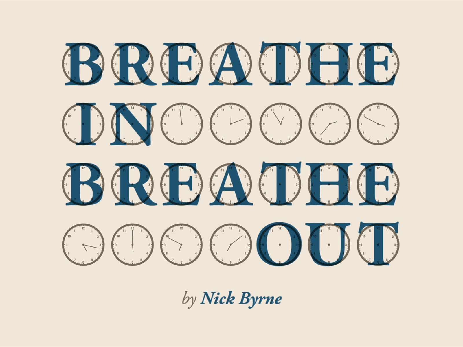 Breathe In, Breathe Out after effects album artwork animation graphic graphicdesign type typography