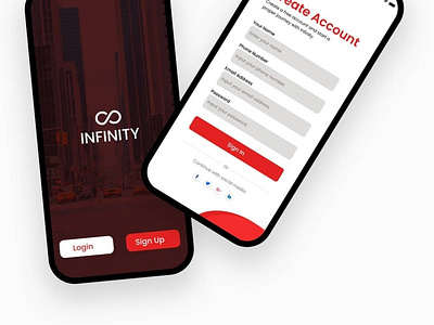 Sign Up page - Mobile 3d app design illustration minimal ui ux