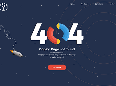 404 page - Webpage 3d branding design error illustration minimal ui ux webpage