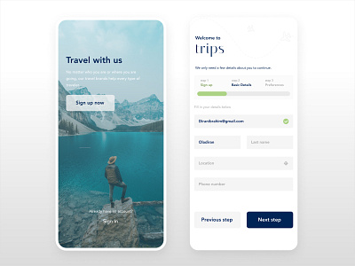 Travel (mobile) app design