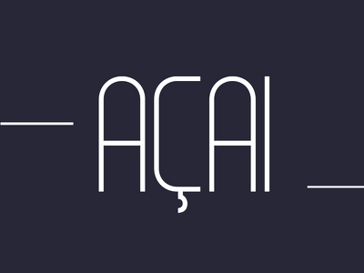 Açai – Font Preview font typography