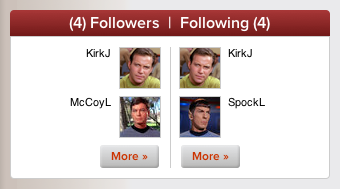 Followers with Placeholder Avatars avatars followers startrek