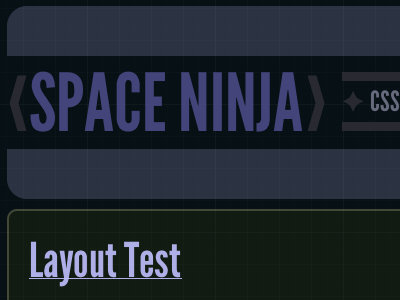Space Ninja Redesign - Work In Progress css grid spaceninja systemshock tron