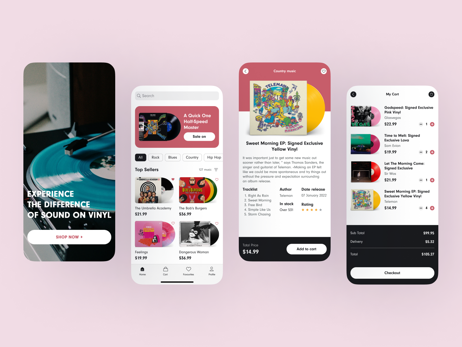 Vinyl Records E-commerce Mobile App by Vitaly Sopot on Dribbble