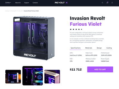 Invasion Revolt - Gaming Computer computer gaming desktop e commerce gaming pc makeevaflchallenge makeevaflchallenge5 online shop shop ui web web design