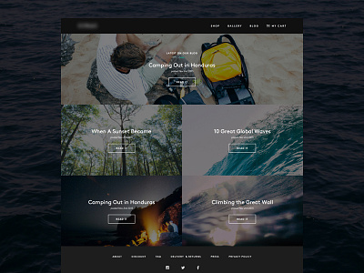 Blog Layout Design blog blog design blog layout blog roll clean minimal photography